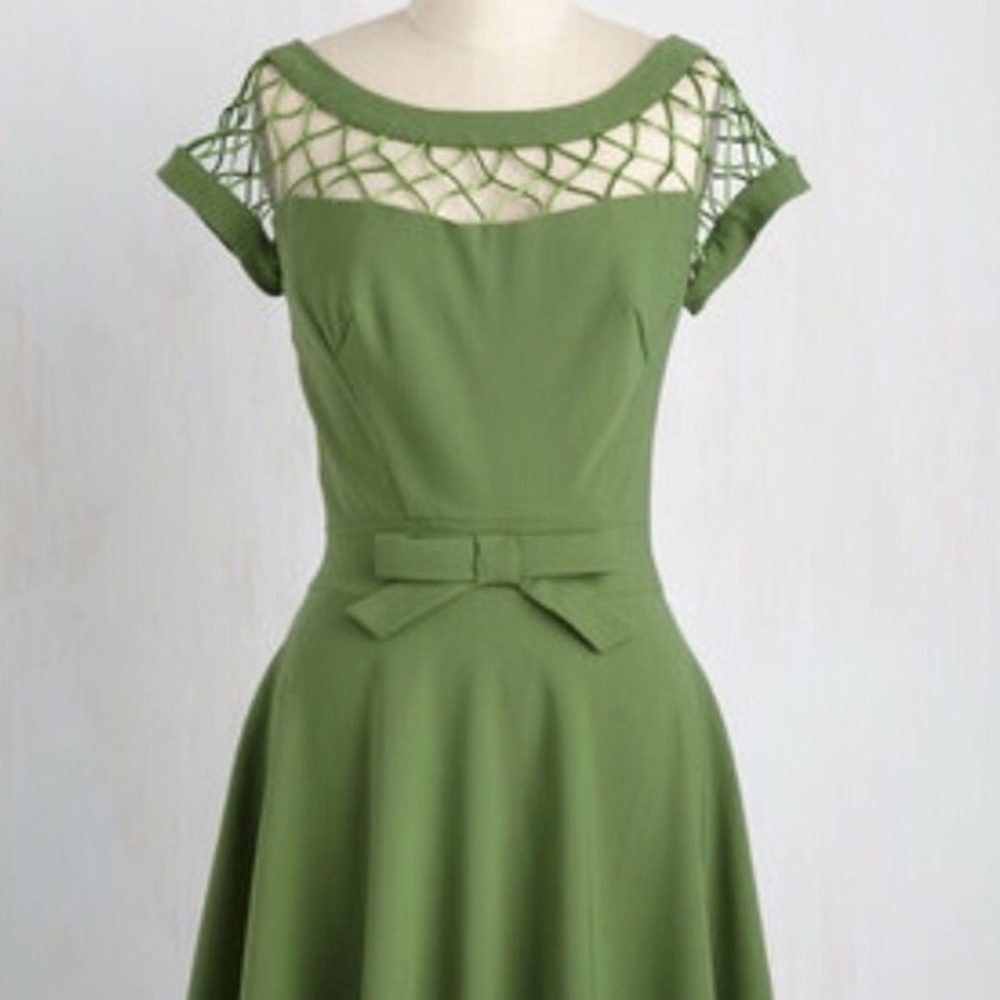 ModCloth Tatyana Amika Green Dress 3XL